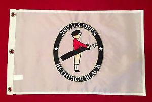 2002 U.S. Open Golf Pin Flag Bethpage Black Masters US Tiger Woods