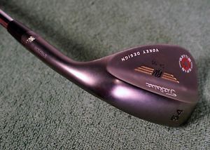 "New" RH Titleist Vokey 54* Loft 8* Bounce 2009 Spin Milled Black Nickel Wedge