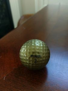 1 Gold/Red PING Eye Golf Ball *RARE* MINT NEW