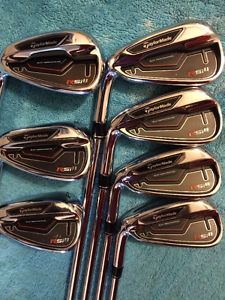 SUPER CLEAN!!MLH TAYLORMADE RSi 1 IRON SET 4-PW(7pc)REG REAX STEEL"SWEET!!!"LH