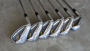 LEFTY TaylorMade RocketBladez RBladez Irons 5-PW Rifle FCM 6.0 Steel Stiff S LH