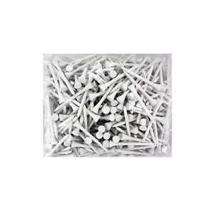 10000 (100x 100) weiße Golftees Länge 7,0 cm (2 3/4") Golf Tees Holztees Holz