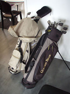 2 sacs de golf (homme, femme) & 18 clubs