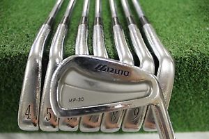 Used RH Mizuno MP-30 Forged 3-PW Iron Set DG S300 Stiff Flex Steel Shafts image 1