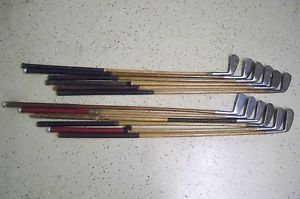 12 Antique Vintage Old 1920s Wood Shaft Clubs