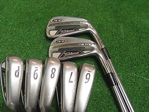 GOLF CLUB CLUBS TITLEIST AP2  710 FORGED  IRON SET 4-9 & PW RIGHT HANDED S-FLEX