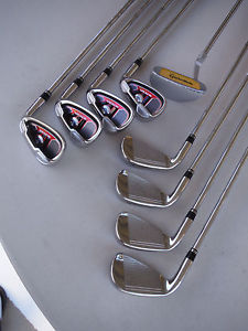 TaylorMade_Burner_Plus Iron Golf Set_Uniflex 85 Steel_MRH (4-PW+AW) + TM Putter