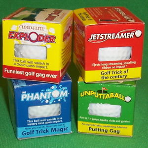 (48) Trick Golf Balls - Unputtaball Jetstream Exploding Unputtable - Gag Gift