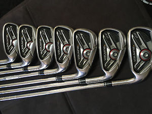 TAYLOR MADE BURNER 2.0 IRON SET 4-PW 85 STEEL SHAFTS STIFF FLEX RIGHT HAND