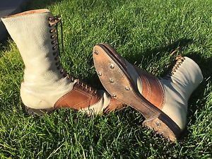 Circa 1900 Antique Golf Shoes Vintage Women's