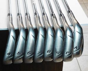TAYLOR MADE BURNER 2.0 IRON SET 4-PW and approch wedge STIFF FLEX RIGHT HAND