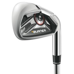 Left Hand Taylormade Burner 2.0 Hp 4-Pw Iron Set Regular Steel 85 Men Very Good