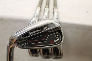 Used LH TaylorMade RSi 1 7-PW Iron Set TaylorMade REAX 55G Senior Flex Graphite