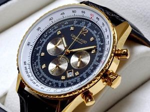 Calvaneo 1583 DEFCON GOLD BLACK DIAMANT LUXUS UHR CHRONOGRAPH , VK: 1.480,- Euro