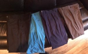 4 Off Galvin Green Golf Trousers Black, Aqua, Navy, Grey Size 30/30