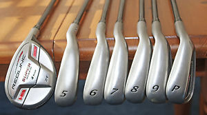 Adams Redline Graphite Golf Clubs 4(hybrid), 5,6,7,8,9,PW Regular shafts.