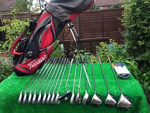 Callaway Steelhead X14 Yonex Nike Ping Golf Set / Titleist Bag/RH Clubs