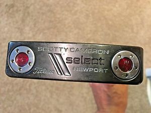 SCOTTY CAMERON SELECT NEWPORT PUTTER / 33 INCH / RH / Black Red With Headcover