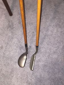 COLLECTORS! Pair Hickory Stick Classic Putters "Little Poison 1" & "The Purist"