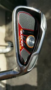 taylormade burner plus golf irons. 21 degree hybrid and putter