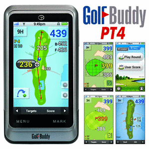 "NEW 2016" GOLFBUDDY PT4 NO FEES 4" TOUCH SCREEN GOLF GPS + FULL UK WARRANTY