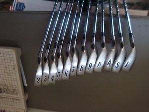 HARD TO FIND ORIGINAL CALLAWAY S2H2 IRON SET 2-PW AW SW LW +3/4 OVER NEW GRIPS