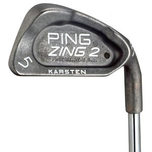 Ping Zing 2 3-Pw Iron Set Stiff Graphite Aldila Karsten 101 Black Dot Very Good