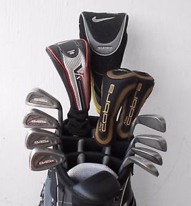 COMPLETE SET MEN'S RH NIKE TOMMY ARMOUR GOLF CLUBS DRIVER FWY HYBS IRON SET PTR!
