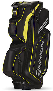 New TaylorMade Catalina Golf Cart Bag 2015 Black/Yellow/Gray 15-Way Top