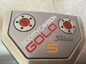 Scotty Cameron putter GoLo 5 33" Original Grip & Head Cover R/H Titleist Mint