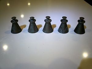 5 Vintage Aluminum Golf Sand Tee Molds