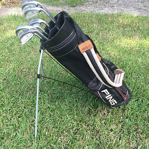 PING Eye 2 Black Dot Irons 10pc. Set Golf Clubs w/bag