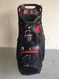 2017 Sun Mountain C-130 Cart Golf Bag - Gunmetal Black Red (MINT!)