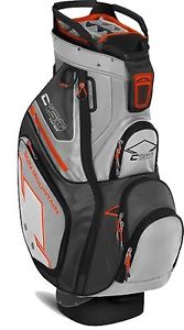 Sun Mountain 2016 C-130 C130 Cart Golf Bag 10.5" 14 Way Titanium Gunmetal Orange