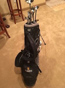 Taylormade and Titleist Full Golf Set with Stiff Shafts and Datrek Bag