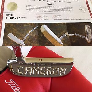 Scotty Cameron Graffiti Putter In High Buff With Long Neck
