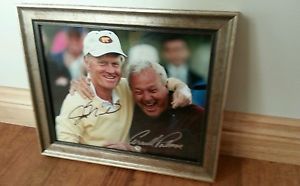 Arnold palmer &  jack nicklaus signed golf photo Coa