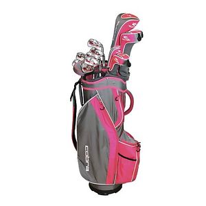2016 Womens Cobra FLY Z S 13 piece Complete Golf Set w/ Bag Pink