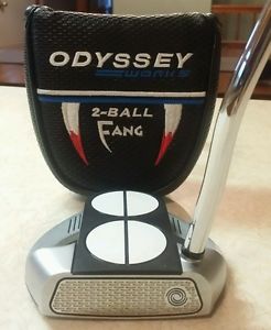 Heavy ODYSSEY Works 2-Ball Fang Lined Putter 35" SuperStroke 3.0 weighted Grip