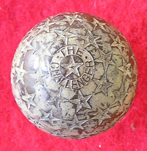 ANTIQUE GOLF BALL, THE STAR CHALLENGER c1905