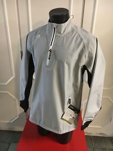 Adidas climaproof GORE-TEX 1/2 Zip Regenjacke Herren Hellgrau Gr L UVP €250,-