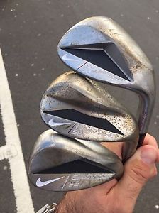 Nike Engage Wedge Set 52,56,60 Wedges With New Grips. Clubs Used Twice. Rory's