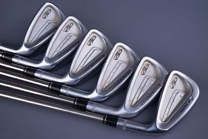ADAMS GOLF IDEA PRO FORGED IRONS SET 5-PW FREQUENCY TUNED TT BLACK GOLD SHAFTS!!