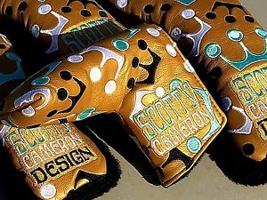 SCOTTY CAMERON Gold & Tiffany Blue RETRO TOUR MINI CROWN SET (4 piece) RARE1/25