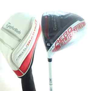 2015 TaylorMade AeroBurner Driver 10.5 deg Matrix Stiff Flex Headcover LH 24224A