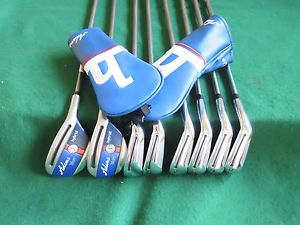 Adams 2015 BLUE Combo 3, 4, 5-PW Hybrid / Irons SENIOR w/WINN... #4624