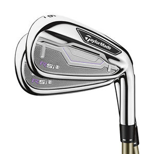 New TaylorMade RSi1 Ladies Iron Set 5i-PW,AW,SW RH w/ REAX Graphite Shafts