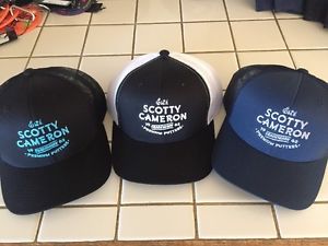 SCOTTY CAMERON Set Of 3 TRUCKER SNAPBACK HATS Tour Gallery Rare