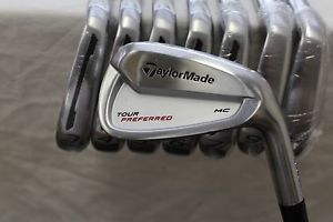 Taylormade Mc Tour Preferred 3-Pw Iron Set Kbs Tour Stiff Flex Steel Used Rh