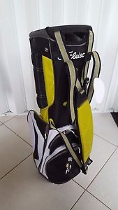 NEW Titleist 14 Way Lightweight Stand Bag Black/White/Yellow Country Club Logo